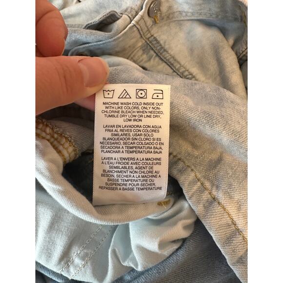 Lee Vintage Modern Women’s Acid Wash Denim Short Union-Alls Romper Size XS - Picture 11 of 11